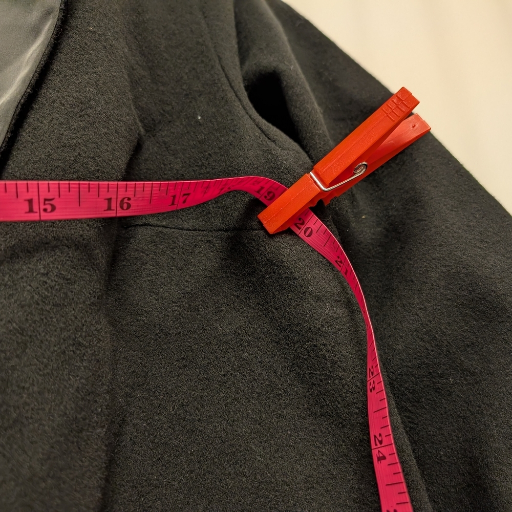 Future collective nwt XXL double breasted long black coat - Picture 10 of 12